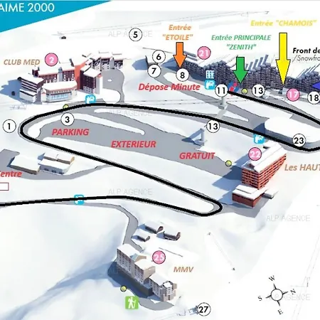 Résidence Aime 2000 - 2 Pièces 4 Pers. - Plagne Aime 2000 - G27ba2 Mae-7314 La Plagne