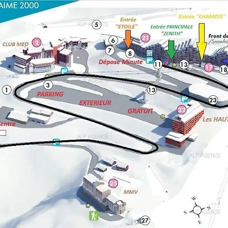 Апартаменты Aime 2000 - 2 Pieces 4 Pers. - Plagne Aime 2000 - G27ba2 Mae-7314 Ла-Плань